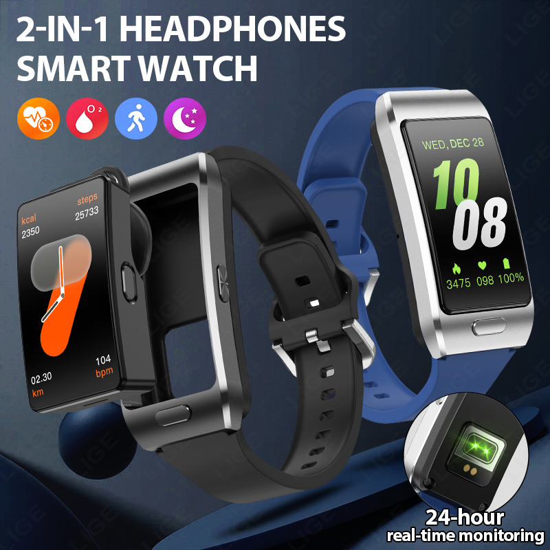 LIGE New Smart Watch Earbuds T - Wireless Earbuds Tws review and price