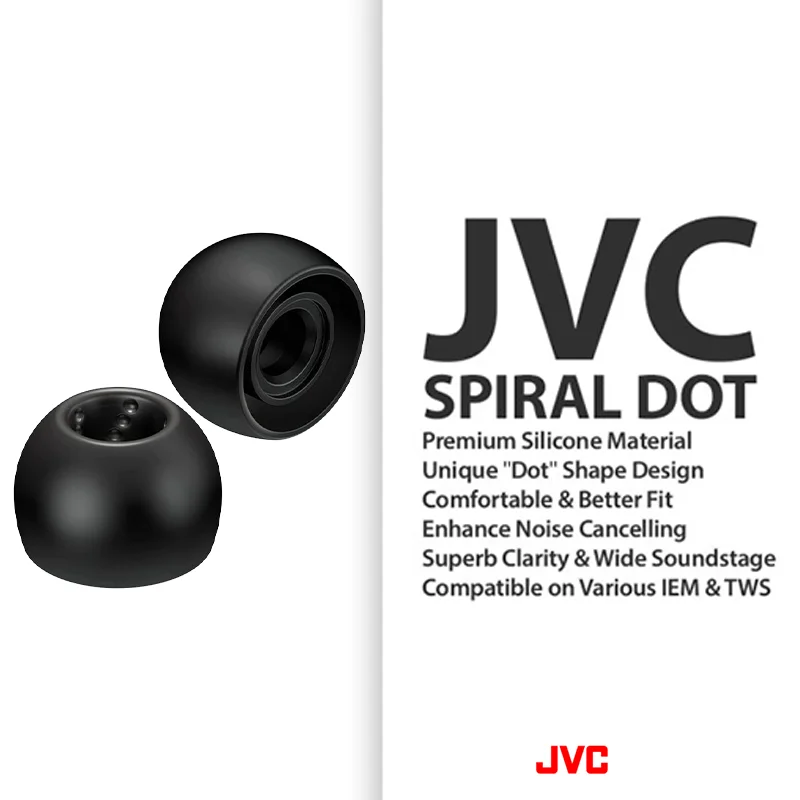 JVC Spiral Dot Eartips Silicon - Anker Speaker Soundcore Boom 2 review and price